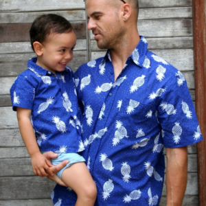 Matchy Chemise Papa Fils ananas mood vacances familiales